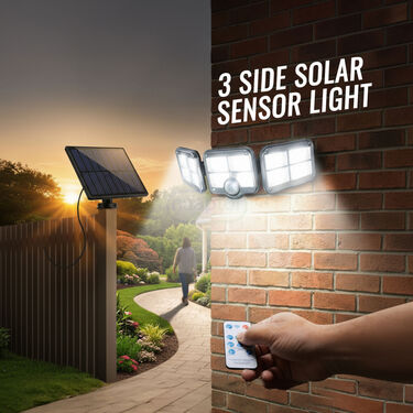 3 Side Solar Sensor Light (LL38CS)