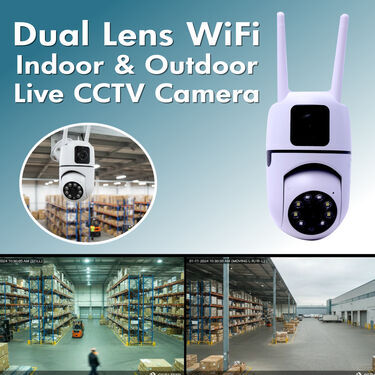 Dual Lens Live Wifi Outdoor Camera (CCTV36CS)