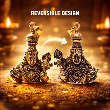 Reversible Balaji - Murugan Pendant Set (RBMPN13)