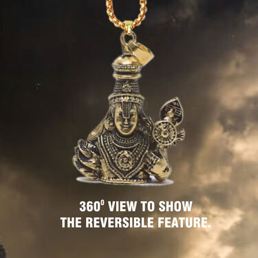 Reversible Balaji - Murugan Pendant Set (RBMPN13)
