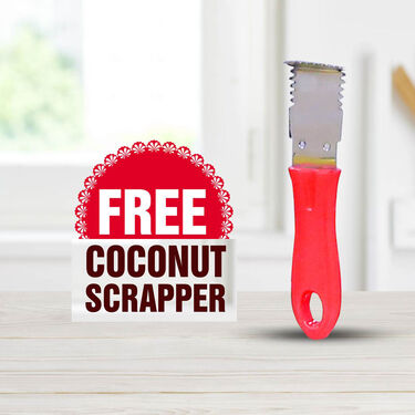 12 Cavity Nonstick Appam Patra + Steel Medu Vada Maker + Appa Chetty + Free Mini Coconut Scraper (1AP1MW5)