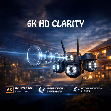 3 Lens WiFi Indoor & Outdoor Live CCTV Camera (CCTV39CS)