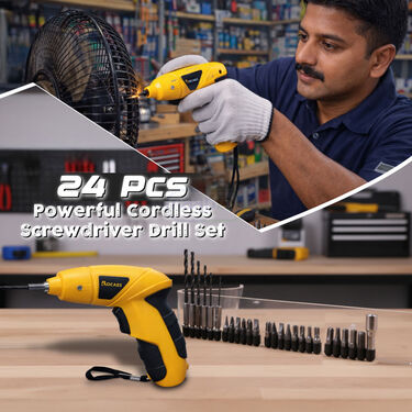 24 Pc Powerful Cordless Screwdriver Drill Set (CS36)
