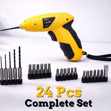 24 Pc Powerful Cordless Screwdriver Drill Set (CS36)