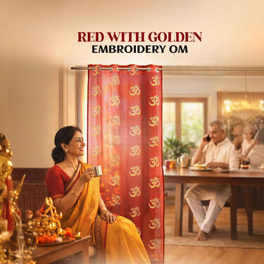 Embroidery OM Curtain (CU16)