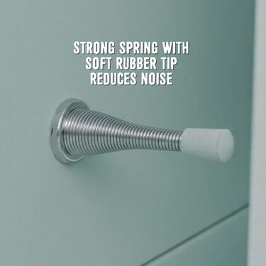 Spring Door Stopper with Rubber Tip (DS5)