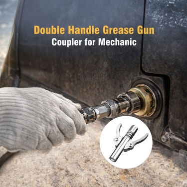 Double Handle Grease Gun Coupler For Mechanic (CC01)