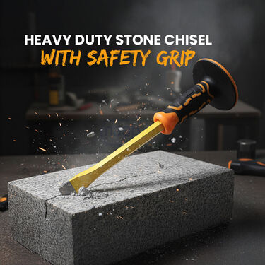 Heavy Duty Stone Chisel With Safety Grip (DSC1)