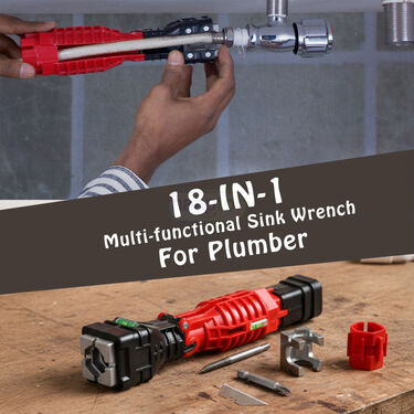 18 In 1 Multi-Functional Sink Wrench For Plumber (PWP)