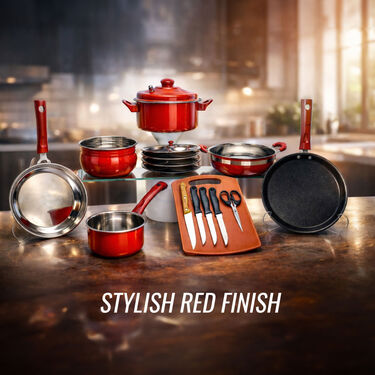 7 Pcs Cookware Set + Free Knife Set & Chopping Board (7SCS1)