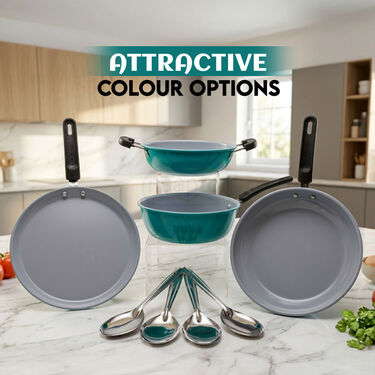 8 Pcs Ceramic Coating Nonstick Cookware Set (8CCNC1)