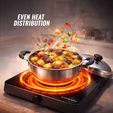 Stainless Steel Multi Kadhai + 16 Cavity Idli Rack (1MK3)