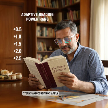 Full Frame Bifocal Adaptive Power Reading Glasses B1 G2 Free (3BORG15)