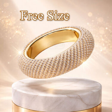 Maharani Pearl Austrian Diamond Kada (LJC2)