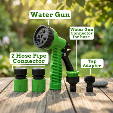 Multi Spray Water Gun With Connectors (MSWG4)