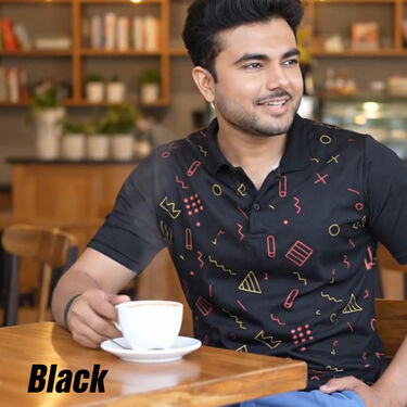 Pack of 5 Stylish Printed Color T-Shirt (5PT28)