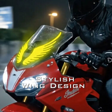 Angel Wings Decorative Reflective Stickers For Car & Bike (CED5)