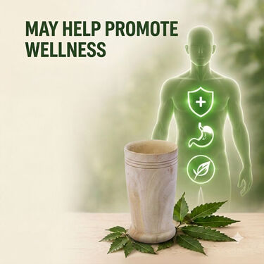 Ayurvedic Antibacterial Neem Wooden Glass (NUTRA37)