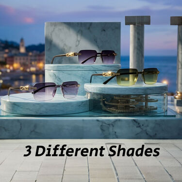 Rimless Sunglasses B1 G2 Free (3SG)