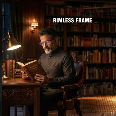 Rimless Coloured Adaptive Power Reading Glasses (1CORG7)