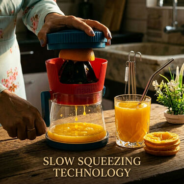 All season Fruit Juicer + 4 Pcs Stainless Steel Straw (FJ23)