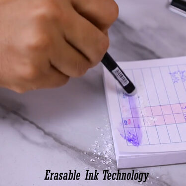 12 Pcs Pen With Eraser (12PE)