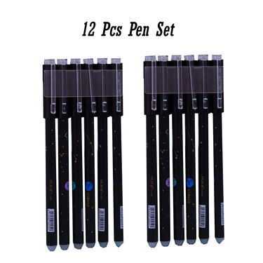12 Pcs Pen With Eraser (12PE)