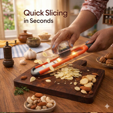 2 In 1 Ginger Garlic Dry Fruits & Vegetable Slicer Shredder (GC9)