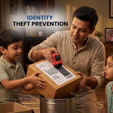 Privacy Protection Roller Stamp With Cutter (ID01)