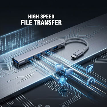 4 Port Type C Usb Hub (CDC19)