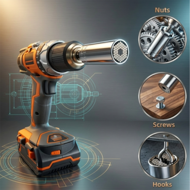 Universal Socket Wrench With Drill Adapter (SW03)