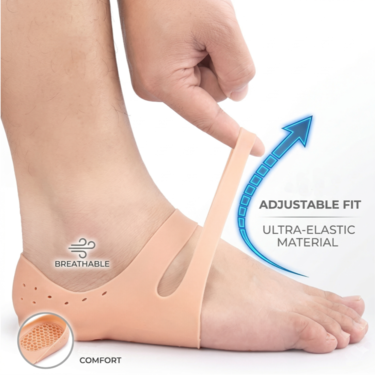 Pain relief Silicone Gel Heel Pad With Arch Support (HR02)