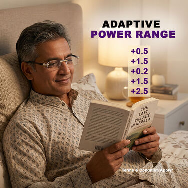 Rimless Adaptive Power Reading Glasses B1G3 Free (4ORG14)