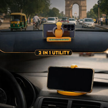 Car Dashboard Mobile Holder With Parking Number Display (CDM4)