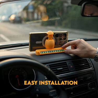 Car Dashboard Mobile Holder With Parking Number Display (CDM4)