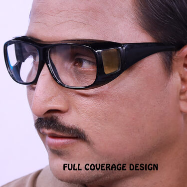 HD Wrap Around Transparent Safety Glasses B1 G1 Free (2TSG)
