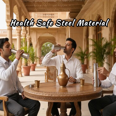 Pack of 3 Stainless Steel Water Bottles - 1 Ltr (3B10)