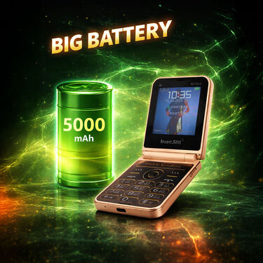 Dual Screen Big battery Premium Fold Mobile Phone (PMH20)