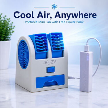 Mini Portable Cooler With Powerbank (CF1)