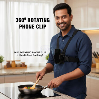 Adjustable Mobile Holder Chest Strap For Content Creation (MH3)