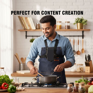 Adjustable Mobile Holder Chest Strap For Content Creation (MH3)