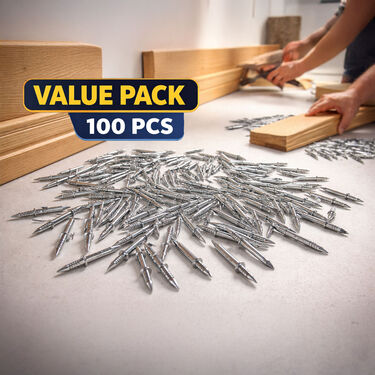 100 Pcs Double-Head Skirting Thread Nail (DHS)
