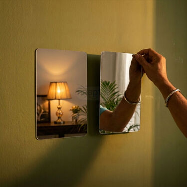 Rentangle Shape Mirror Wall Sticker - B1G1 (MSW7)