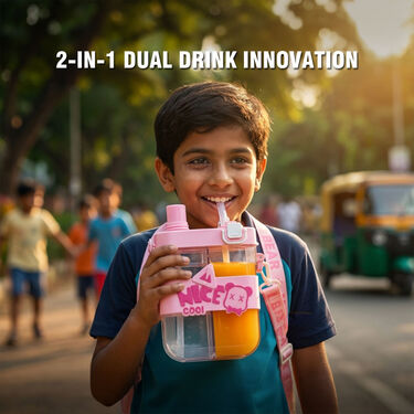 2 In1 Dual Compartment Water Bottle (1DCB1)