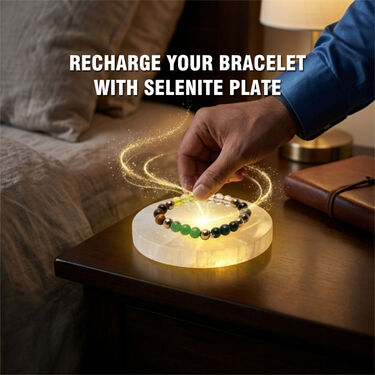 Dhan Yog Bracelet With Free Raw Selenite Plate (DYBFSP)