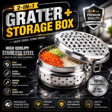 Stainless Steel Grate & Store Box (1GB1)