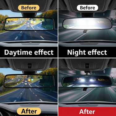 Anti Glare Rear View Mirror Sticker (IRVM3)