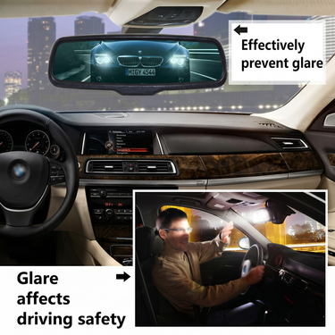 Anti Glare Rear View Mirror Sticker (IRVM3)
