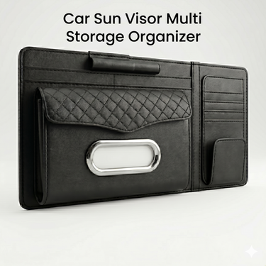 Car Sun Visor Storage Organizer With Tissue Holder (CO3)