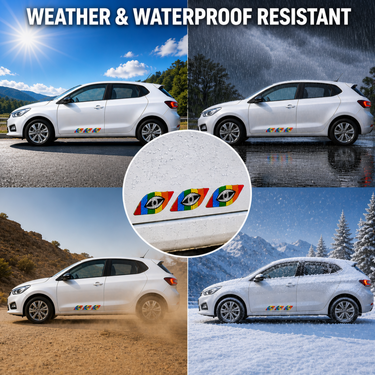Car Decorative Sporty Reflective Stickers (CSS3)